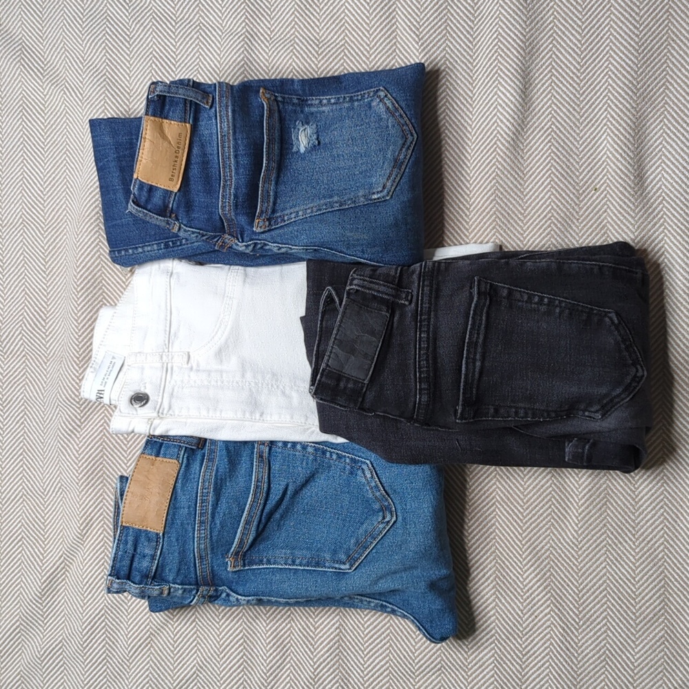Zara and Bershka Denim size 2 and 00 jeans